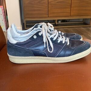 Ami Dark Blue and Cream Sneakers